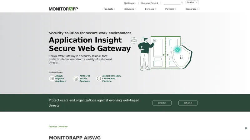 Homepage of MONITORAPP AISWG