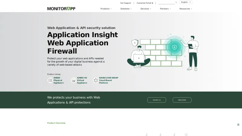 Homepage of MONITORAPP AIWAF