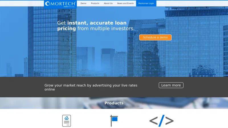 Homepage of Mortech