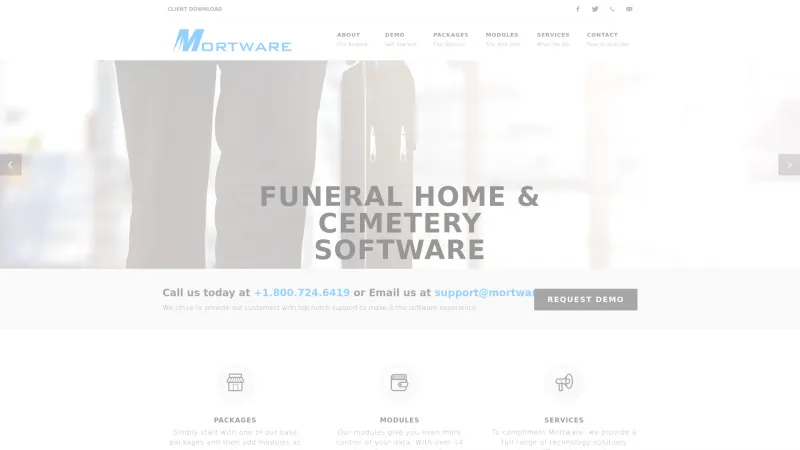 Homepage of Mortware Professional