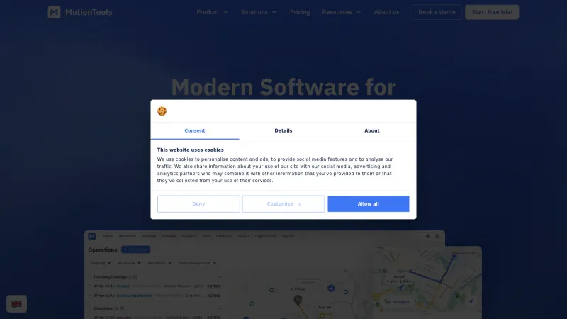 Homepage of MotionTools