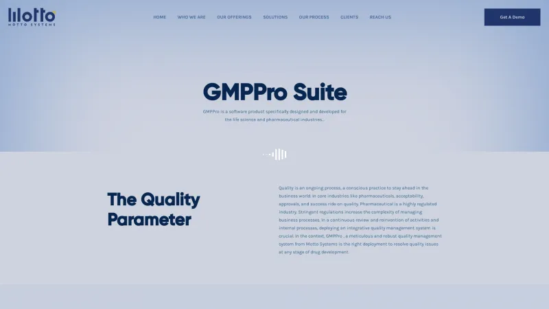 Homepage of GMPPro