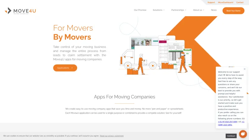 Homepage of Move4U