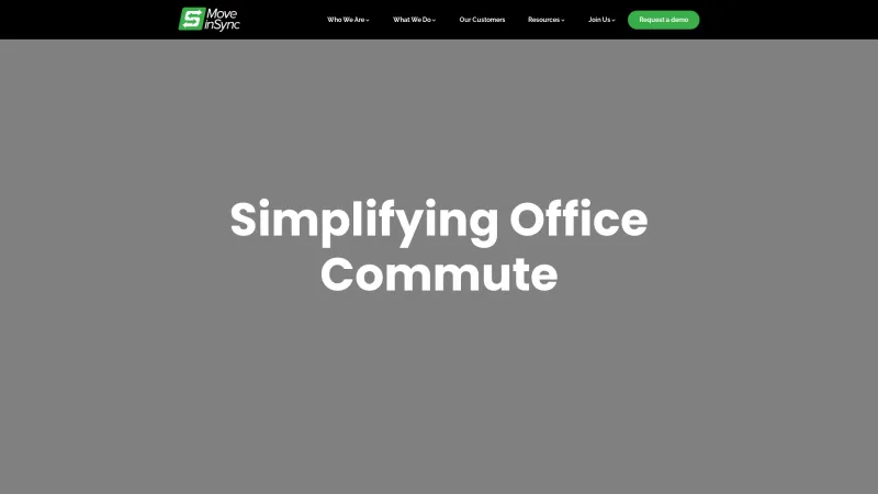 Homepage of MoveInSync