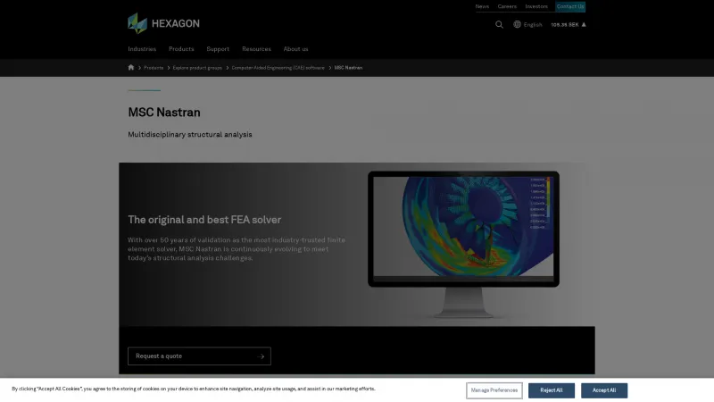 Homepage of MSC Nastran