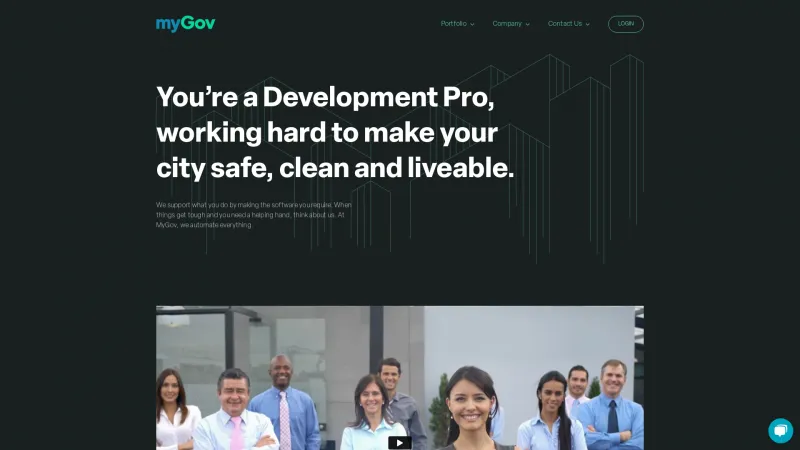 Homepage of MyGov