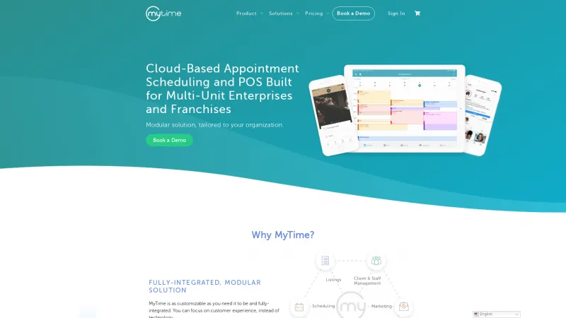 Homepage of MyTime