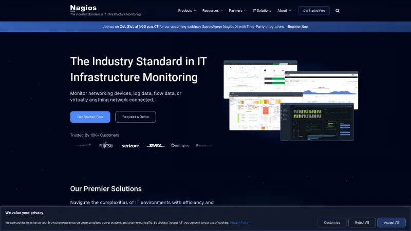 Homepage of Nagios Log Server