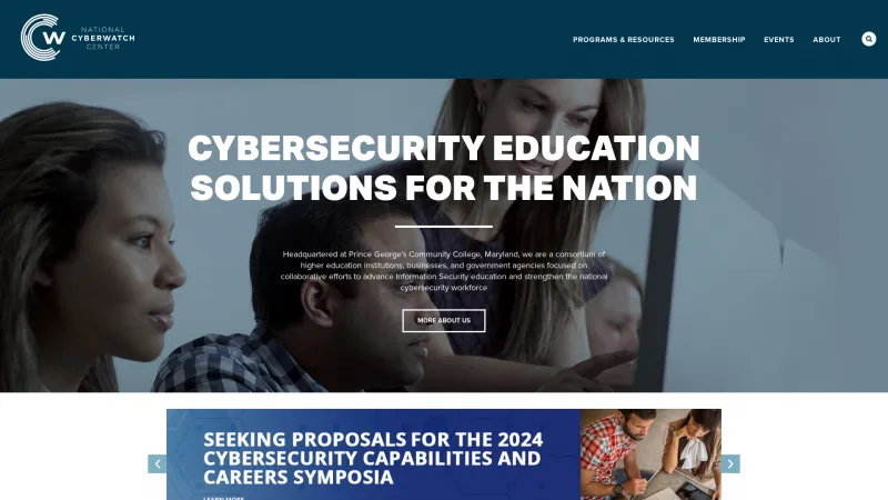 Homepage of Cyberwatch