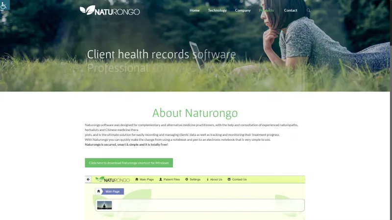 Homepage of Naturongo