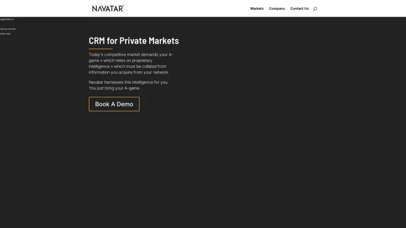 Homepage of Navatar