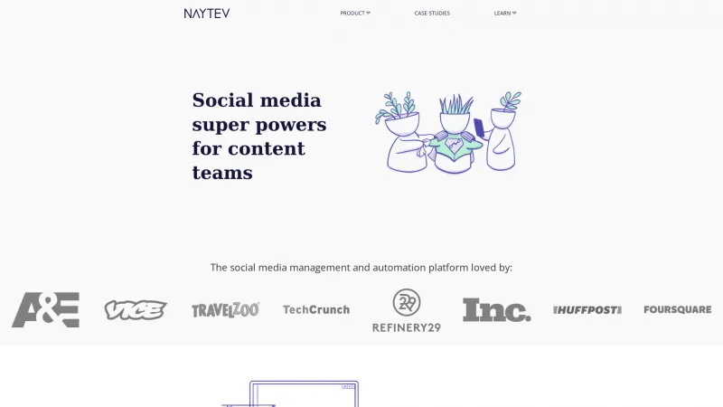 Homepage of Naytev