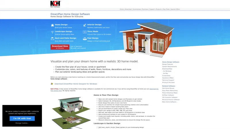 Homepage of DreamPlan Home Design