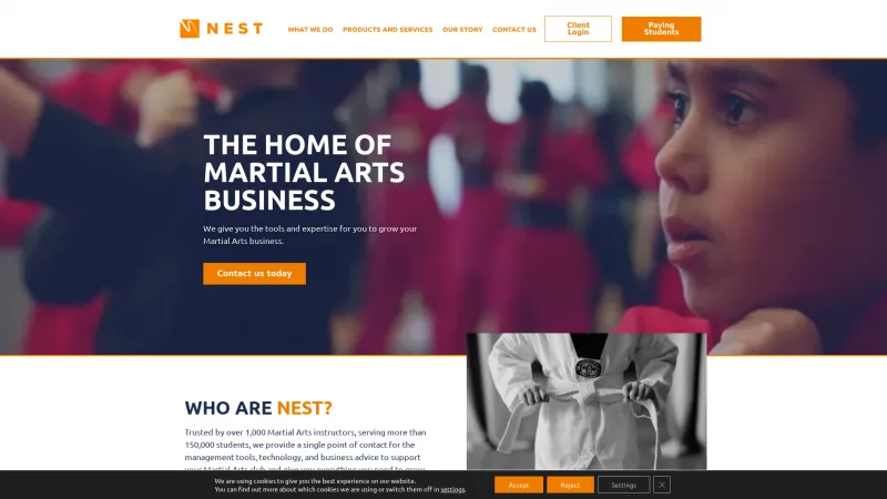 Homepage of NEST Management