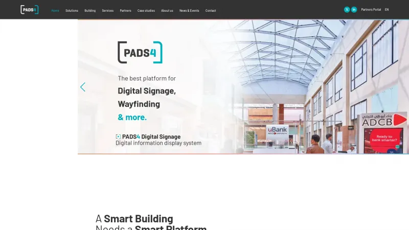 Homepage of PADS4