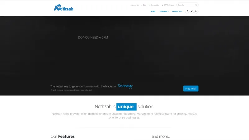 Homepage of Netzhah