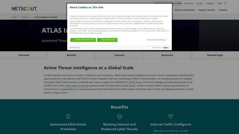 Homepage of ATLAS Intelligence Feed (AIF)