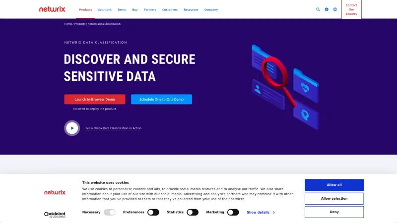 Homepage of Netwrix Data Classification