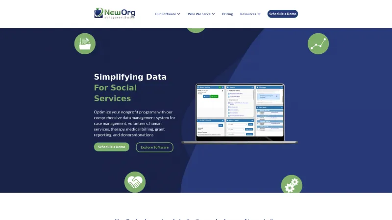 Homepage of NewOrg