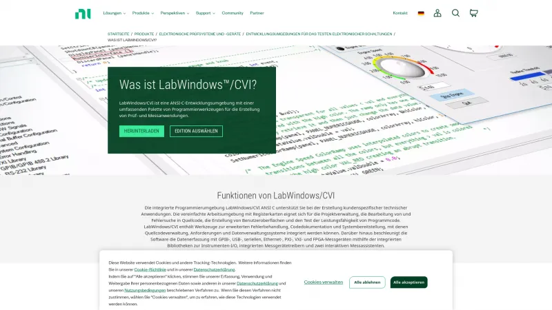 Homepage of LabWindows/CVI