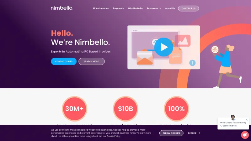 Homepage of Nimbello