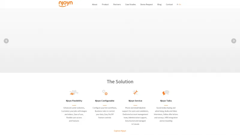 Homepage of Njoyn