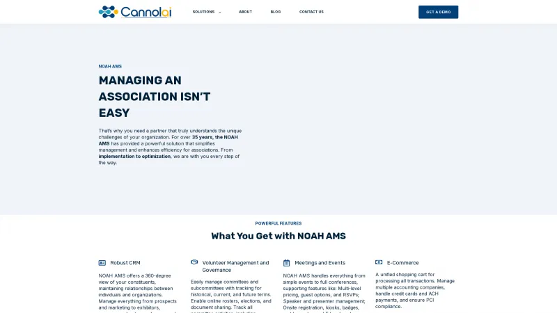 Homepage of NOAH AMS