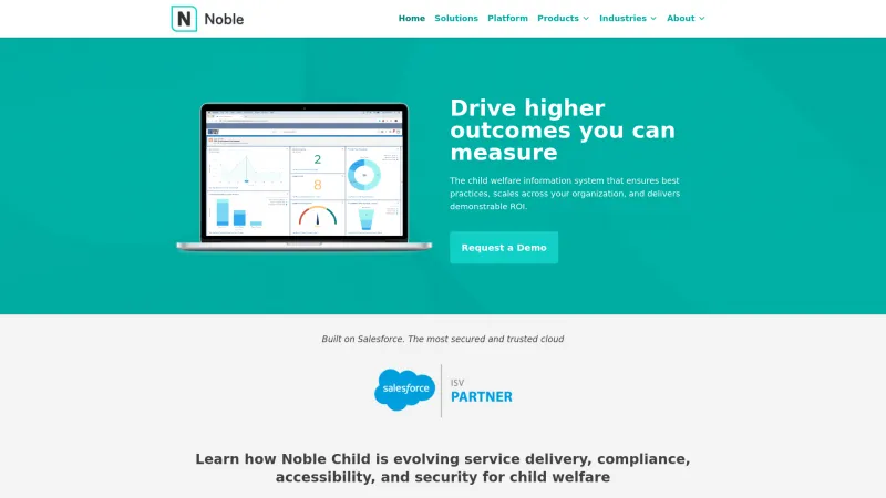 Homepage of Noble Child