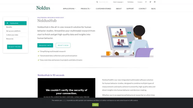 Homepage of NoldusHub