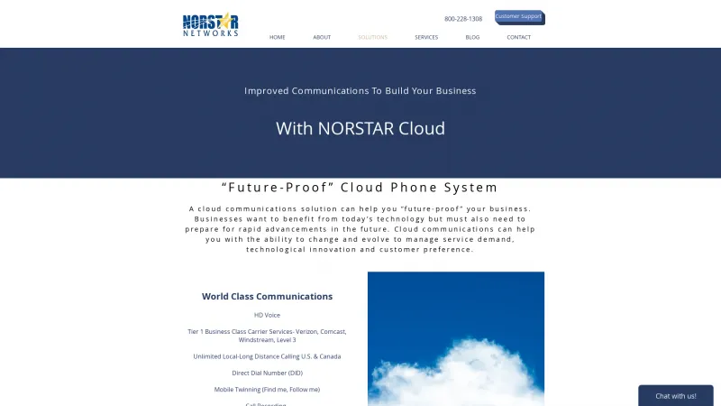 Homepage of Norstar Cloud