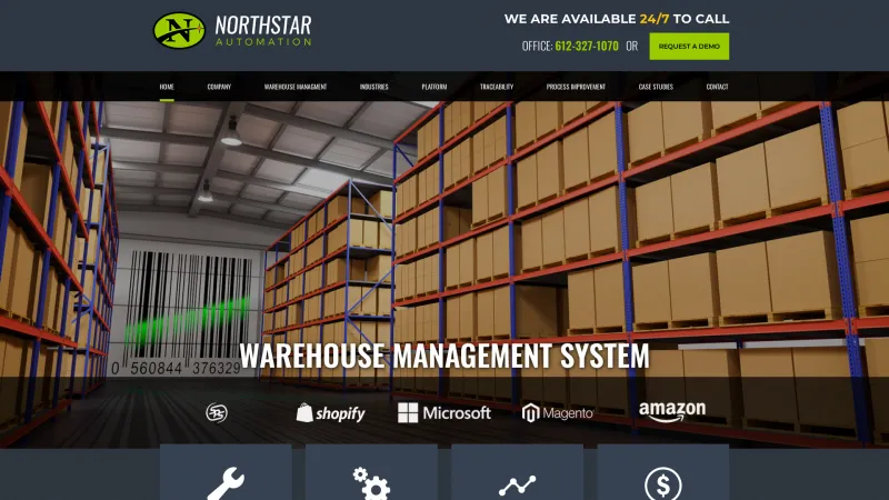 Homepage of NorthStar WMS