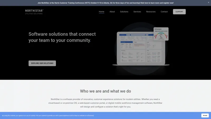 Homepage of NorthStar