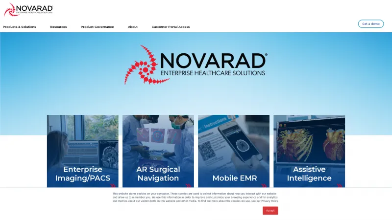 Homepage of NovaPACS