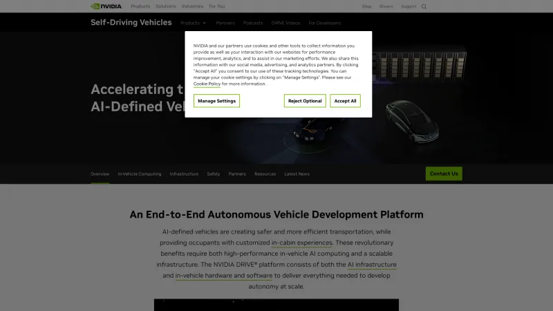 Homepage of NVIDIA DRIVE Map