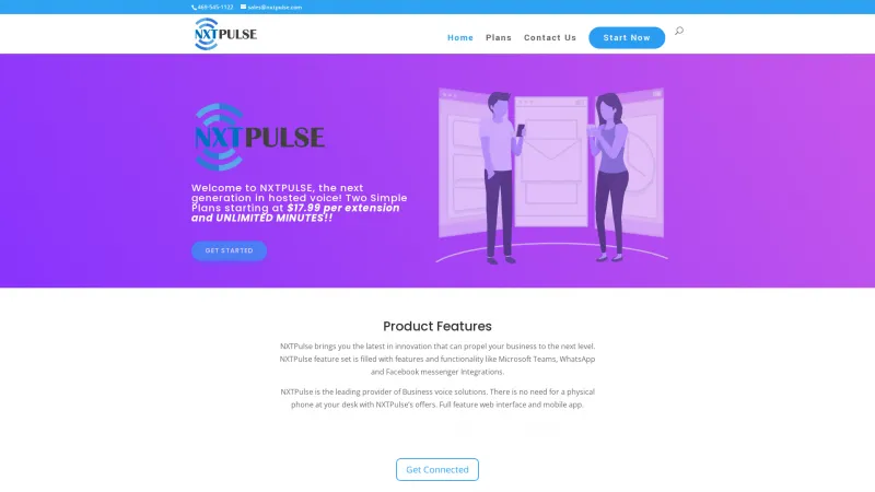 Homepage of NXTPulse