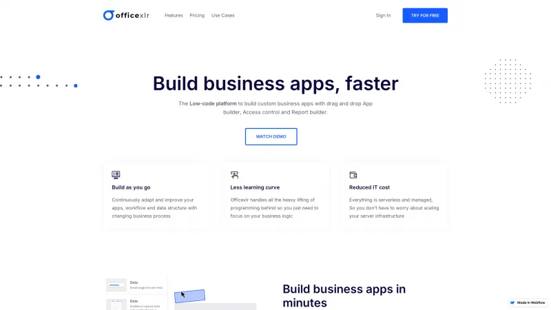 Homepage of Officexlr