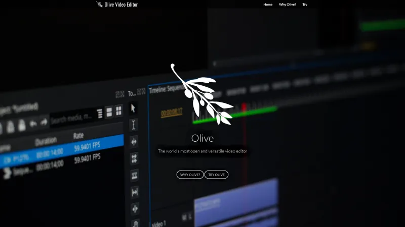 Homepage of Olive