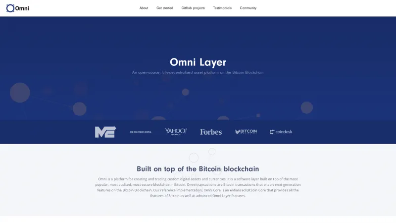 Homepage of Omni