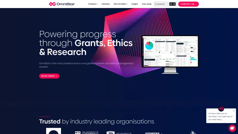 Homepage of OmniStar