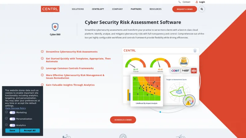 Homepage of Cyber360