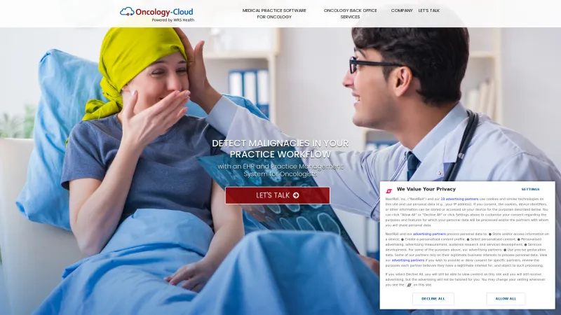 Homepage of Oncology-Cloud