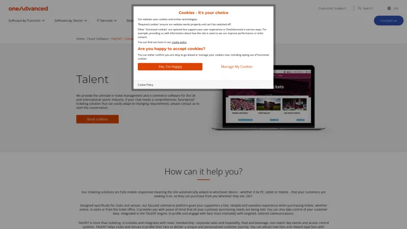 Homepage of Advanced TALENT