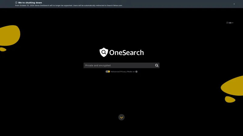 Homepage of OneSearch