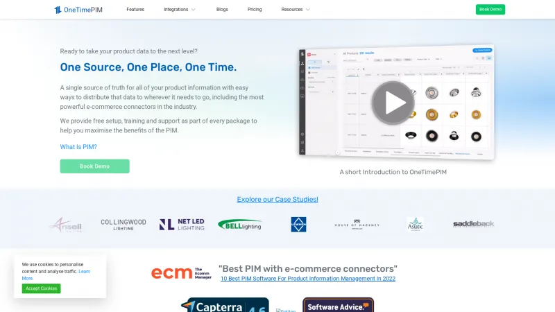 Homepage of OneTimePIM