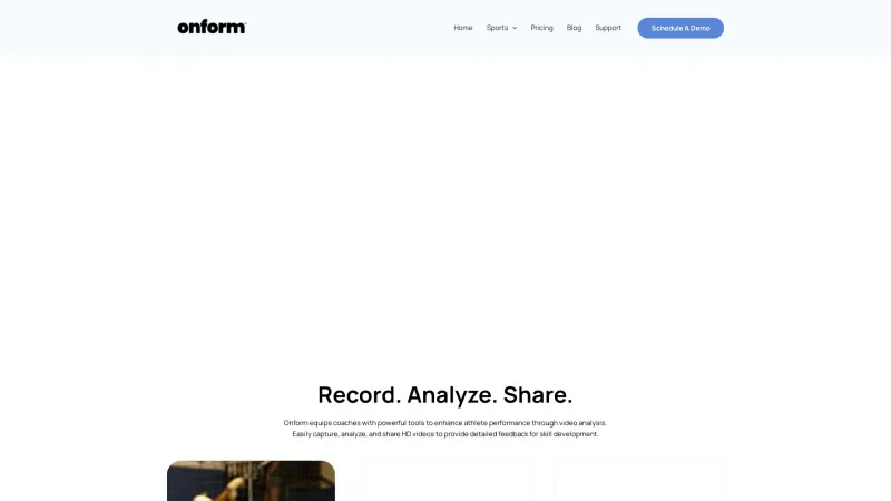 Homepage of OnForm