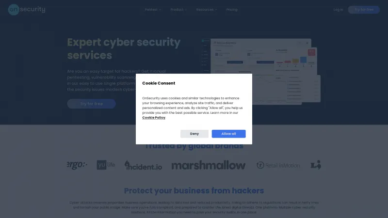 Homepage of OnSecurity