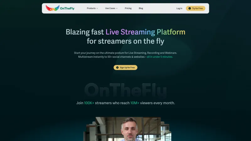 Homepage of OnTheFly