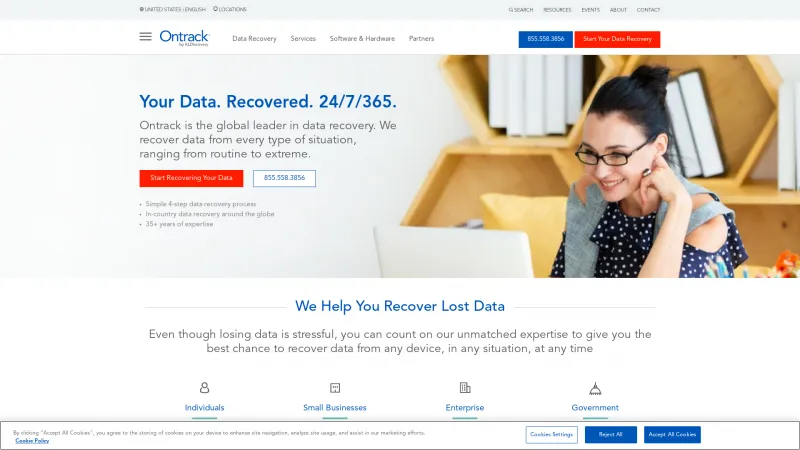 Homepage of Ontrack PowerControls