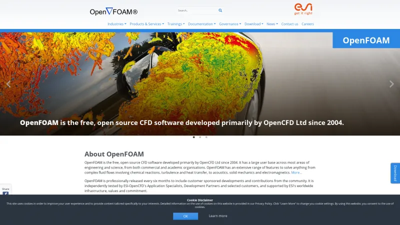 Homepage of OpenFOAM