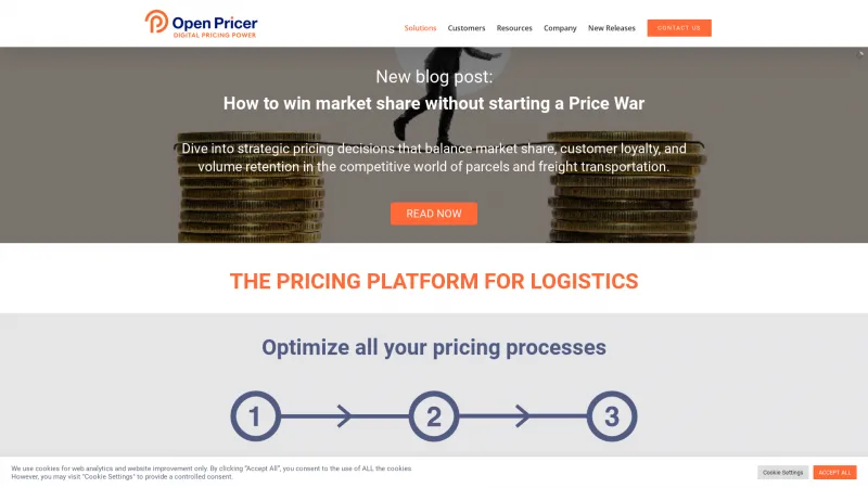 Homepage of Open Pricer